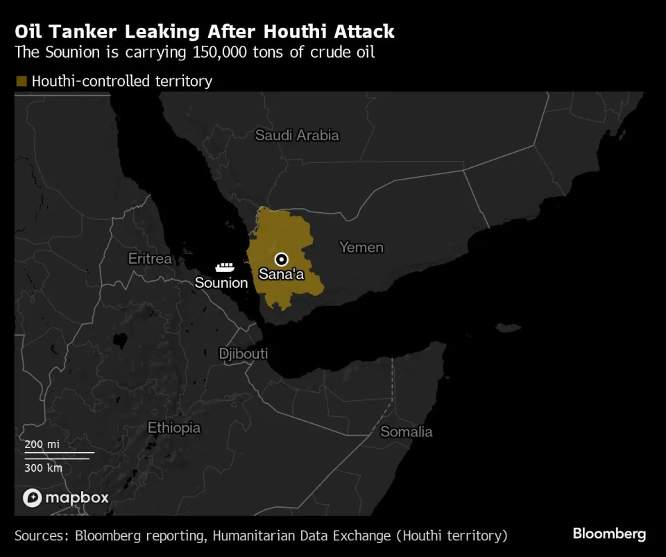 Potential Oil Spill Spotted Near Stricken Tanker, Greece Says