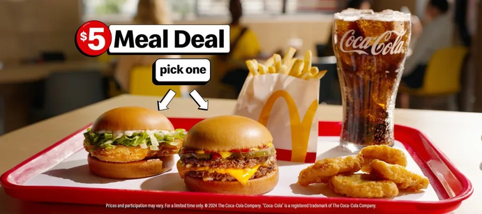 McDonald's $5 Meal Deal staying on the menu in most markets until December