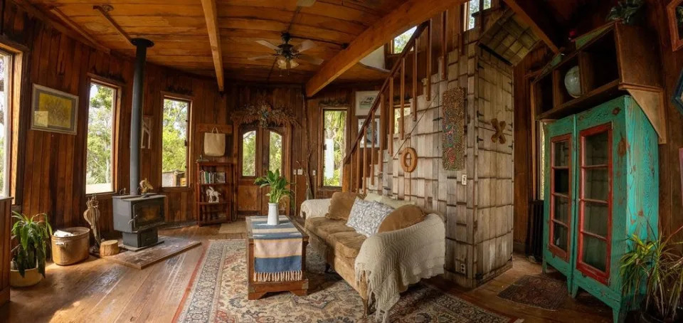 California home made from wine barrels, 'rustic charm' hits market: See inside