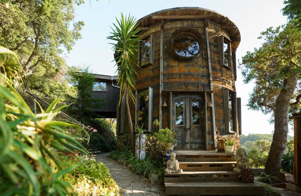 California home made from wine barrels, 'rustic charm' hits market: See inside