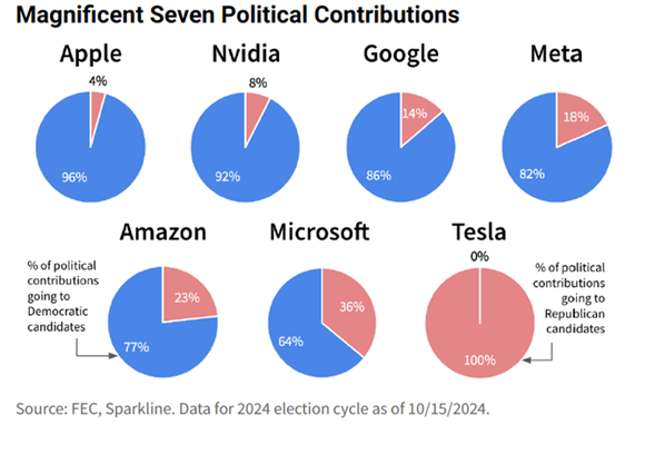 Who Are the Magnificent 7 Backing to Win the US Elections?