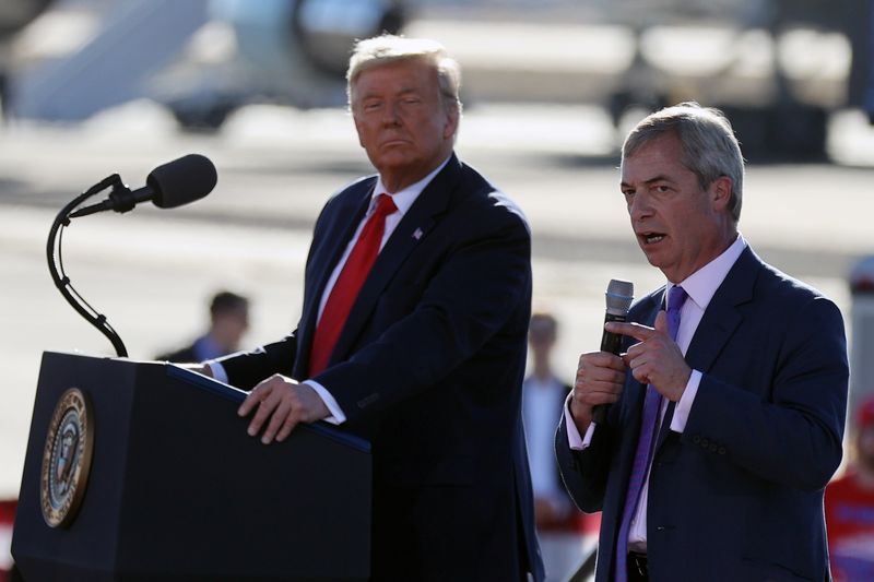 UK minister rules out using Nigel Farage as link to Trump