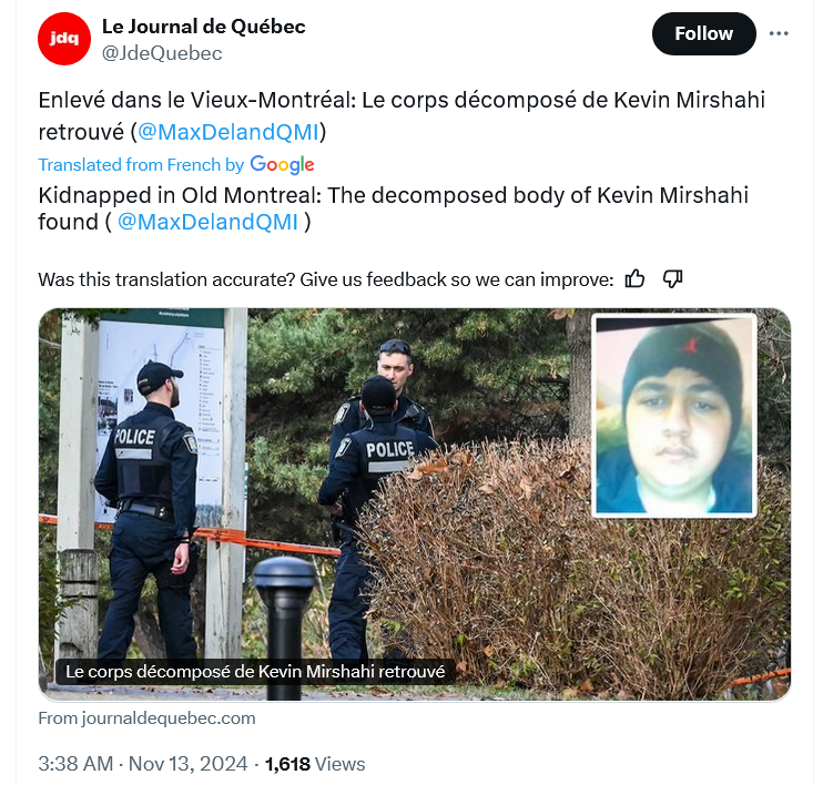 Crypto influencer found dead in Montreal park months after abduction