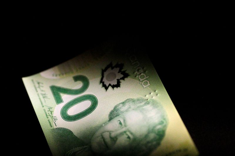 CANADA FX DEBT - Canadian dollar strengthens, benchmark yield slips