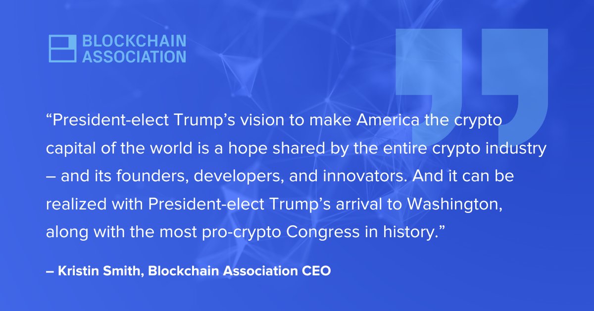 Blockchain Association outlines crypto priorities for Trump’s first 100 days