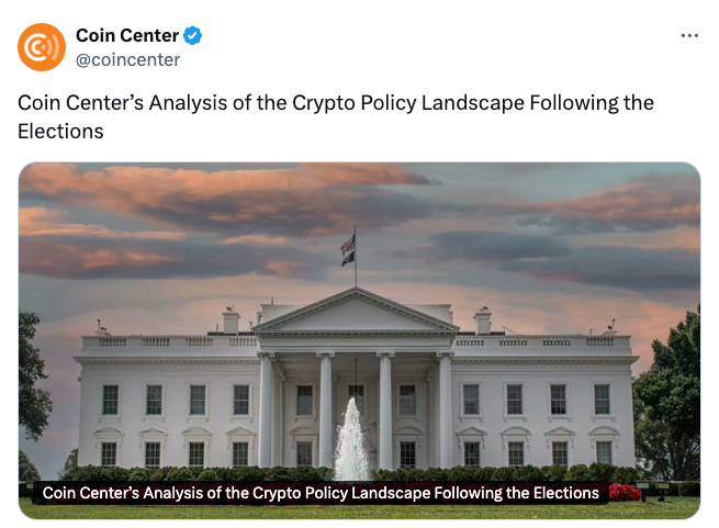 Coin Center warns US policies could scare away crypto investors despite Trump win