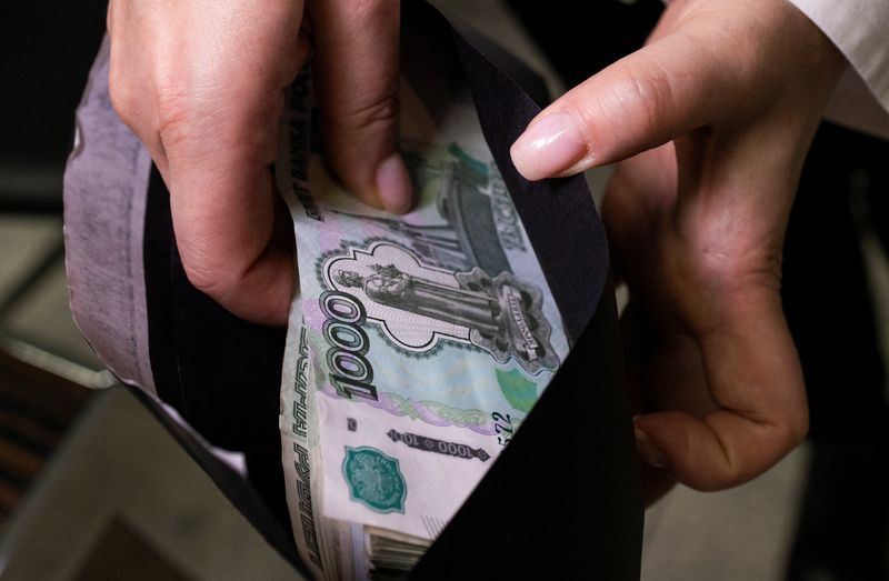 Russian rouble at 32-month low, a boon for exporters, minister says