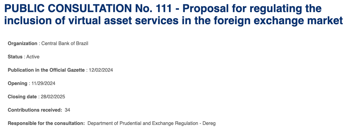 Brazil proposes to ban stablecoin withdrawals to self-custodial wallets