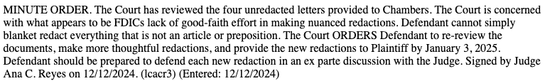 Judge slams FDIC’s ‘lack of good-faith’ in censoring crypto letters to banks