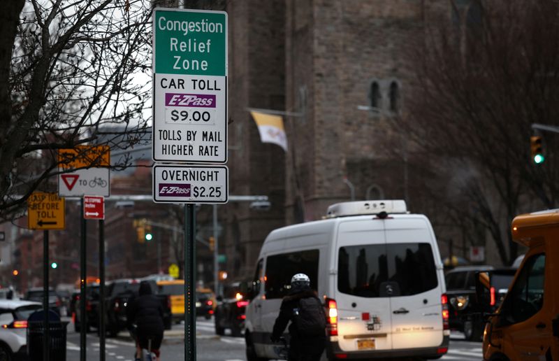 Traffic falls in New York City after $9 congestion fee introduced