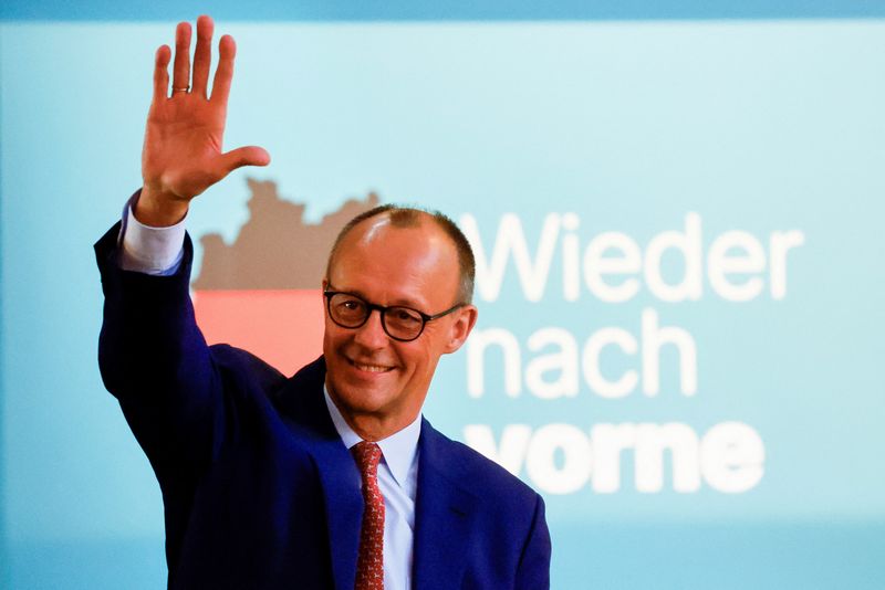 Leading German chancellor candidate Merz vows more assertive global role