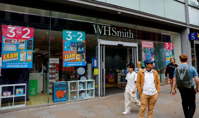 UK's WH Smith says it is exploring potential sale of high street arm