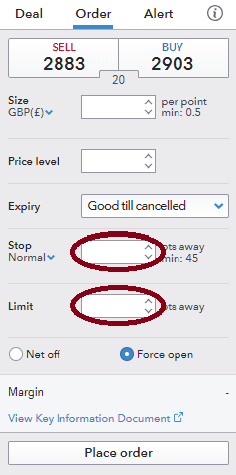 stops and limits forex trading order